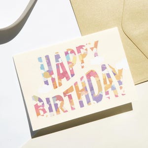 Biglietto di auguri di buon compleanno / Include busta stampabile / DOWNLOAD DIGITALE