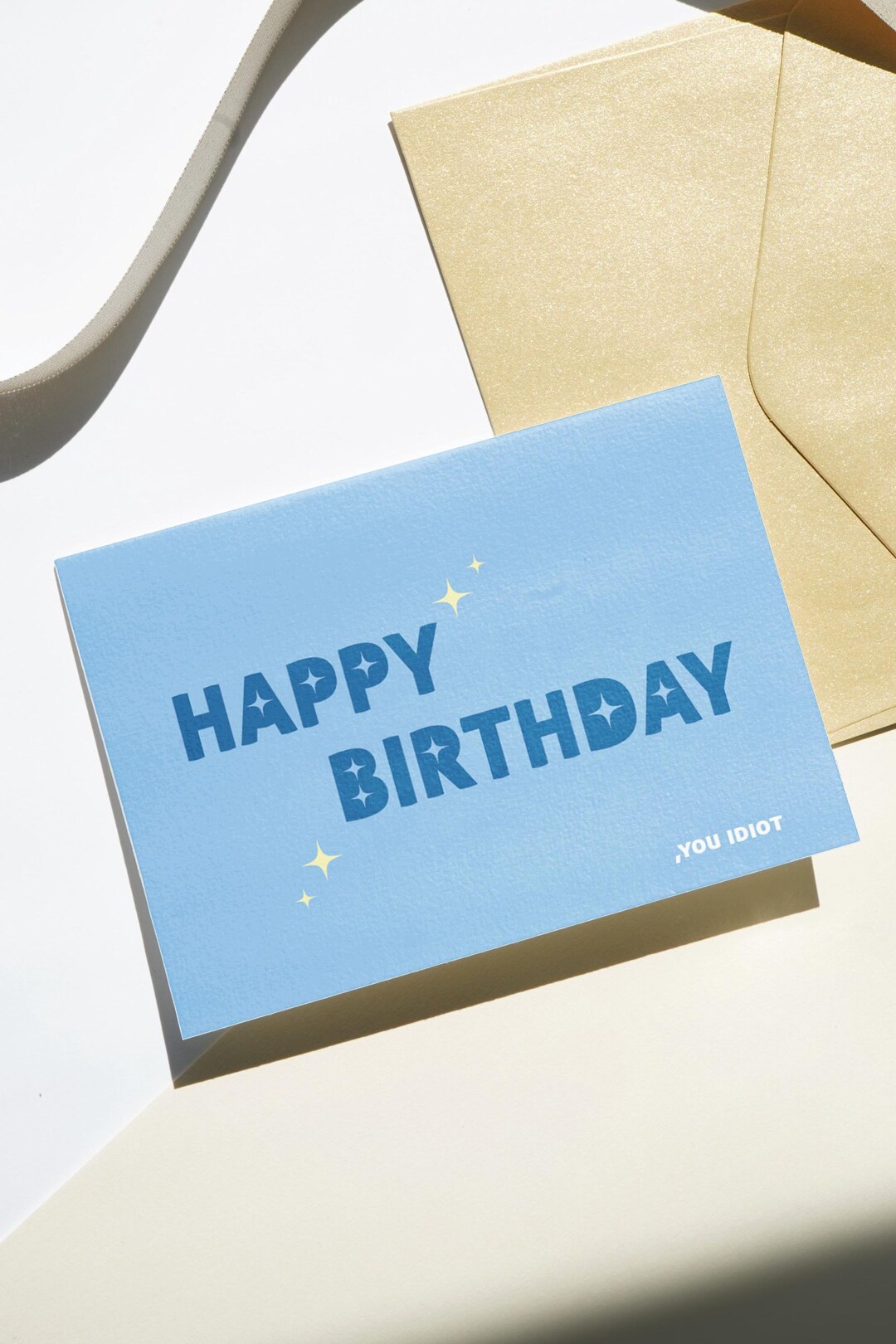 Happy Birthday Blue Star Theme, Elegant and Sparkly Greeting Card ...