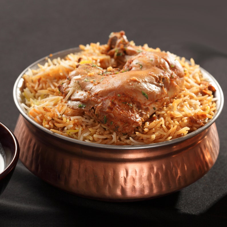 Traditional Indian Hammered Copper & Stainless Steel Serving Dishes Etsy