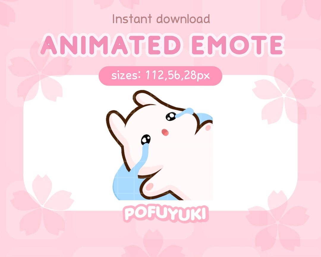 Animated Bunny Emote Crying for Twitch, Discord & Youtube - Instant ...