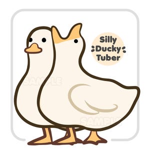 PNGTuber Funny Duck for Twitch & Youtube Streaming, Goofy Meme PNGtuber, Silly Goose Pngtuber, Includes 11 PNGs