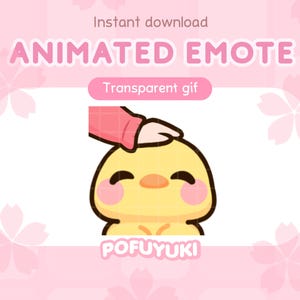 Animowana emotka z klepnięciem w głowę kurczaka do streamingu na Twitchu, Discordzie i YouTube – do natychmiastowego pobrania
