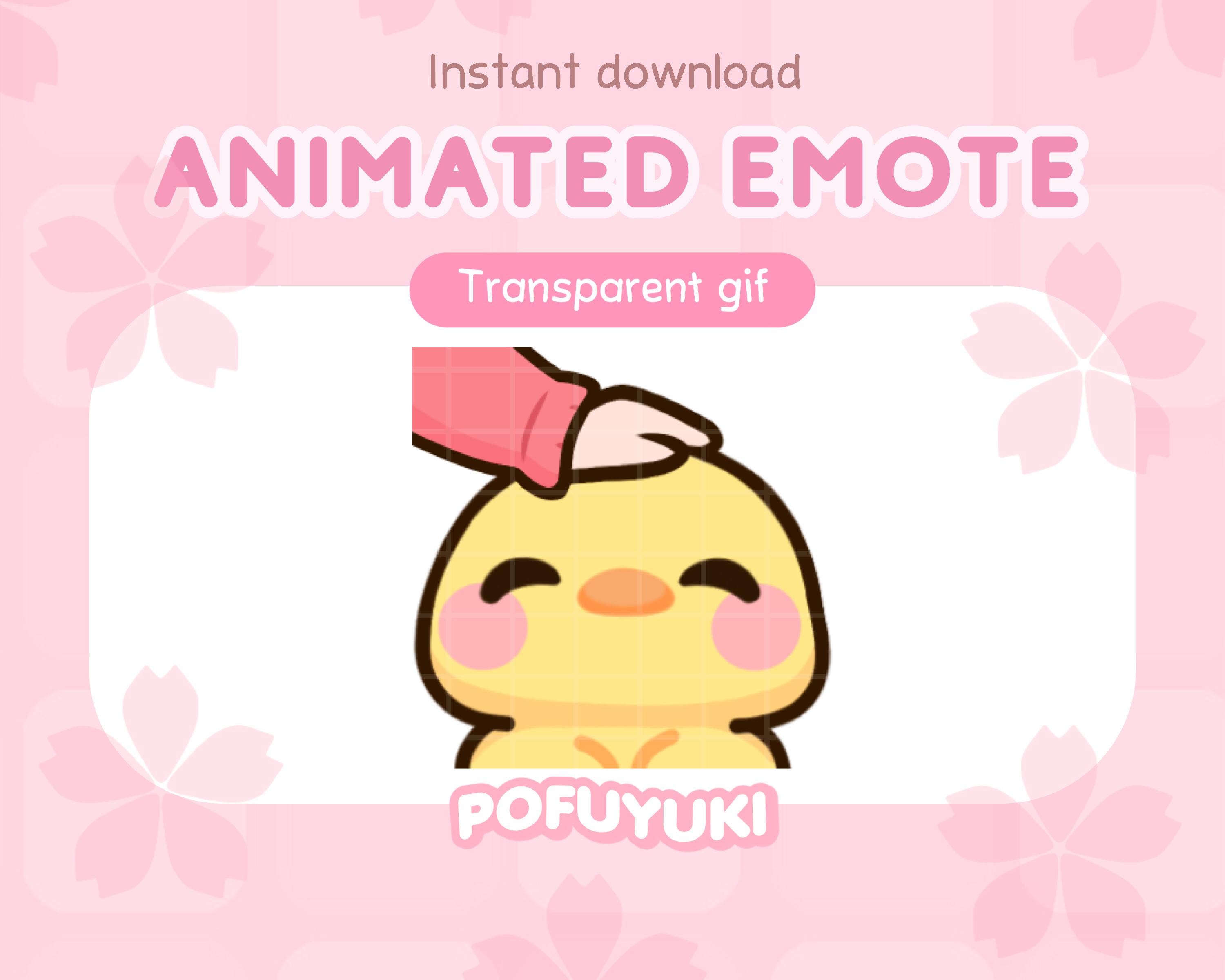 Animated Chick Emote Head Pat for Twitch, Discord & Youtube Streaming - Instant Download