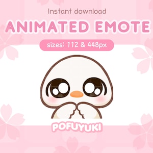 Geanimeerde schattige gans-emote Shy