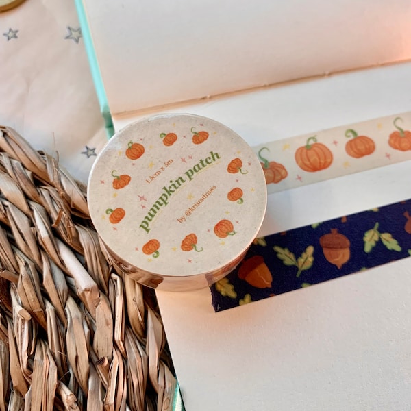 Pumpkin patch washi tape // For scrapbooking, notebooks and journals
