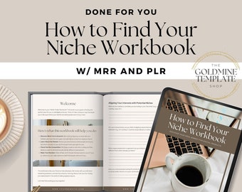 How to Find Your Niche Workbook, Done For You with Master Resell Rights (MRR) and Private Label Rights (PLR) Ebook, Guide, Lead Magnet