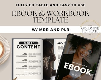 Ebook Template Canva | Coaching Guide Workbook Canva Template| Lead Magnet | Course Creator Template | Modern Clean Workbook