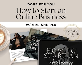 How To Start An Online Business Ebook Template with Master Resell Rights (MRR) and Private Label Rights (PLR), Done For You Ebook To Resell