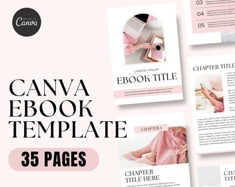 MRR Canva Ebook Resell Template with Master Resell Rights Done For You Digital Product,Pink eBook, Digital Ebook Template, Workbook Template