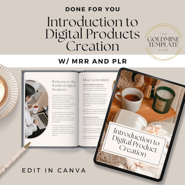 Digital Product Creation Ebook with Master Resell Rights (MRR) and Private Label Rights (PLR) Done for You Guide, Ebook, Resell Rights