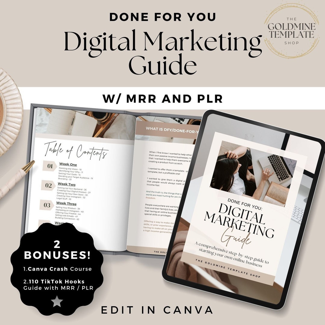 Done for You Digital Marketing Guide With Master Resell Rights (MRR ...