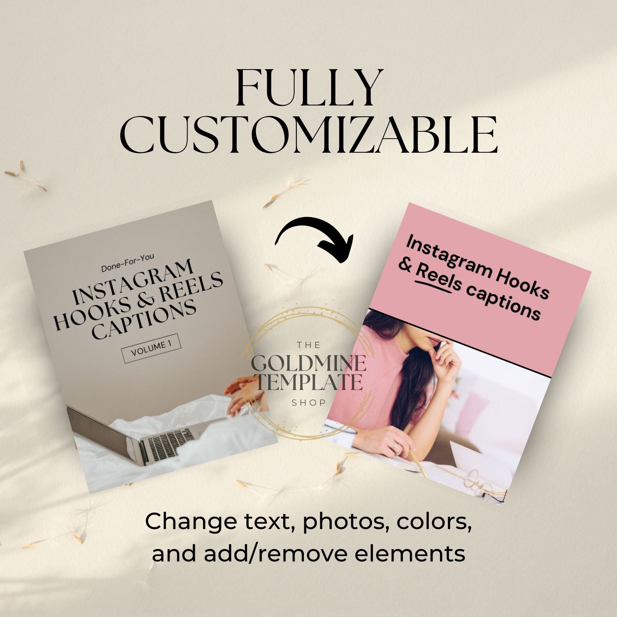 Instagram Reel Hooks and Captions, PLR, MRR, Done for You Hooks for ...