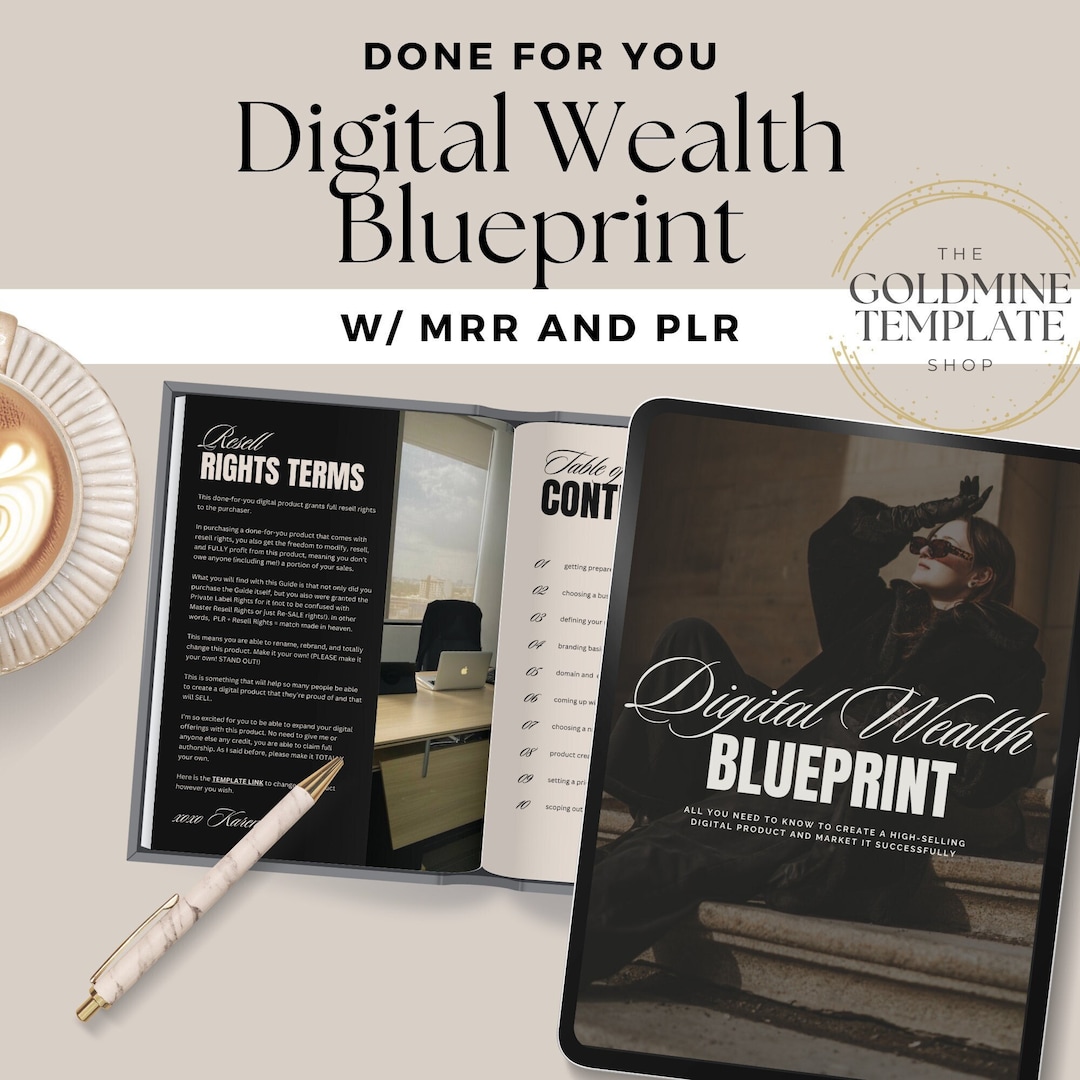 Digital Wealth Blueprint Guide With Master Resell Rights MRR & Private ...