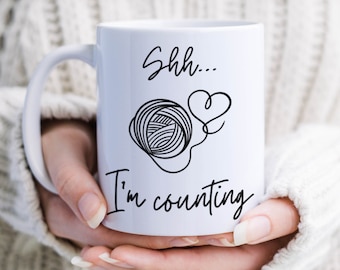 I'm Crocheting Mug, Crochet Gift, Craft Lover Coffee Cup, Yarn Mug Coaster Set, Crochet Hook Mug, Wool Yarn Funny Mug