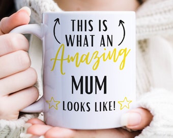 Mum Personalised Mug, Gift for Mum, New Mummy, Birthday Present Mother, Christmas Present Mum, New Parent Gift for Her, Amazing Mum