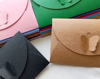 100 pcs 11x17 cm Luxury Invitation Envelopes - 20 color options