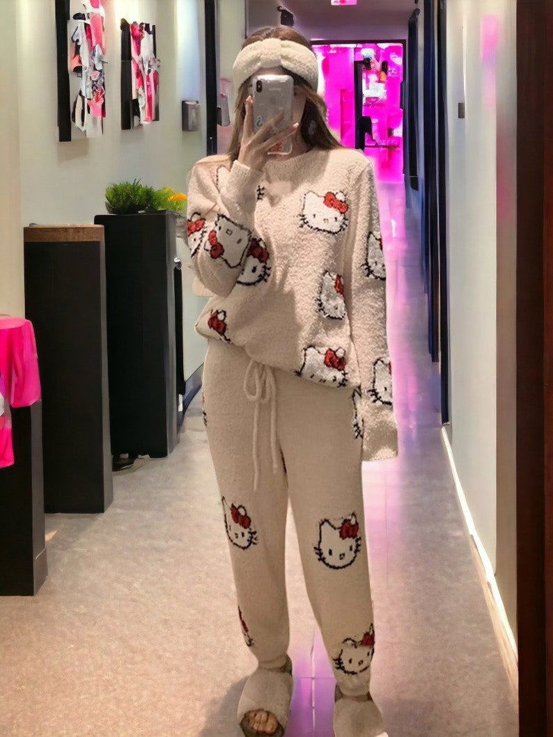 Hello Kitty High Quality Pajamas Dress Cozy Y2kinspired Hello Kitty