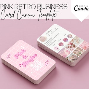 Visitenkarten, DIY Visitenkarten Template, Retro Visitenkarten, Lash Beauty Visitenkarten, Haar Visitenkarten, Vorgefertigte Visitenkarten