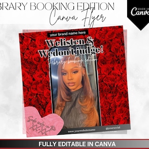 February Booking Flyer, Valentines Day Booking Flyer, Appointment Flyer,Holiday Deals Flyer, Makeup, Hair, Lashes, Nails, DIY Canva Template