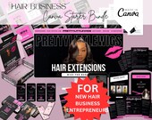 New Hair Stylist Branding Essentials Bundle, Branding Package Templates, DIY Social Media Kit, Instagram Branding, Business Marketing hair