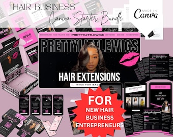 New Hair Stylist Branding Essentials Bundle, Branding Package Templates, DIY Social Media Kit, Instagram Branding, Business Marketing hair