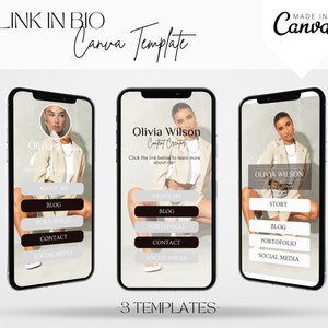 Link in bio template canva| Linktree canva template| Instagram landing page| Tik tok template. Canva Link in bio| Link in bio canva| Landing