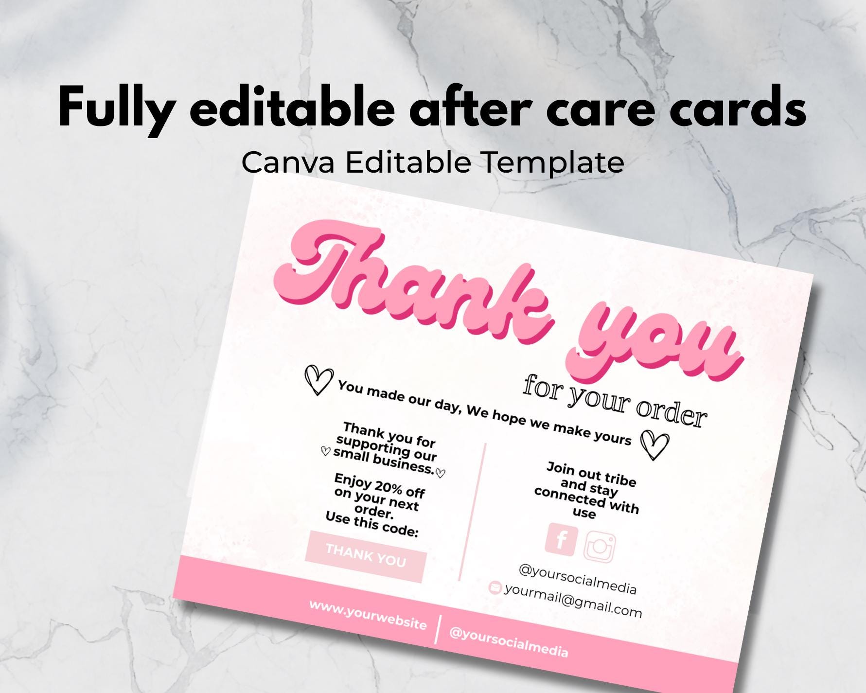 Dcl Lips Lip Filler Aftercare Card Template, Editable Lip Injection Post Care ...