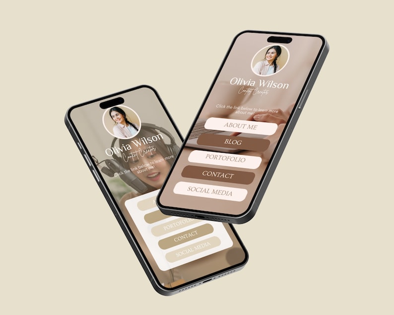 Link in Bio Template Canva| Linktree Canva Template| Instagram Landing ...
