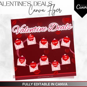 February Booking Flyer, Valentines Day Booking Flyer, Appointment Flyer,Holiday Deals Flyer, Makeup, Hair, Lashes, Nails, DIY Canva Template