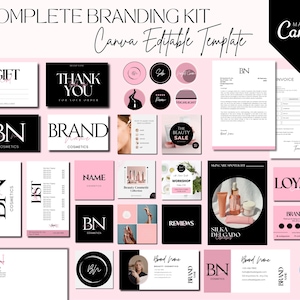 Kit de marca 2026, paquete de marketing, plantillas de marca para redes sociales, plantillas modernas y fáciles de usar, paquete de marketing, diseño de Instagram y Canva.