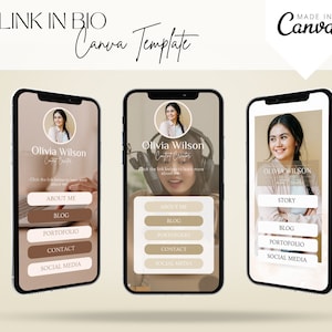 Link in bio template canva| Linktree canva template| Instagram landing page| Tik tok template. Canva Link in bio| Link in bio canva| Landing