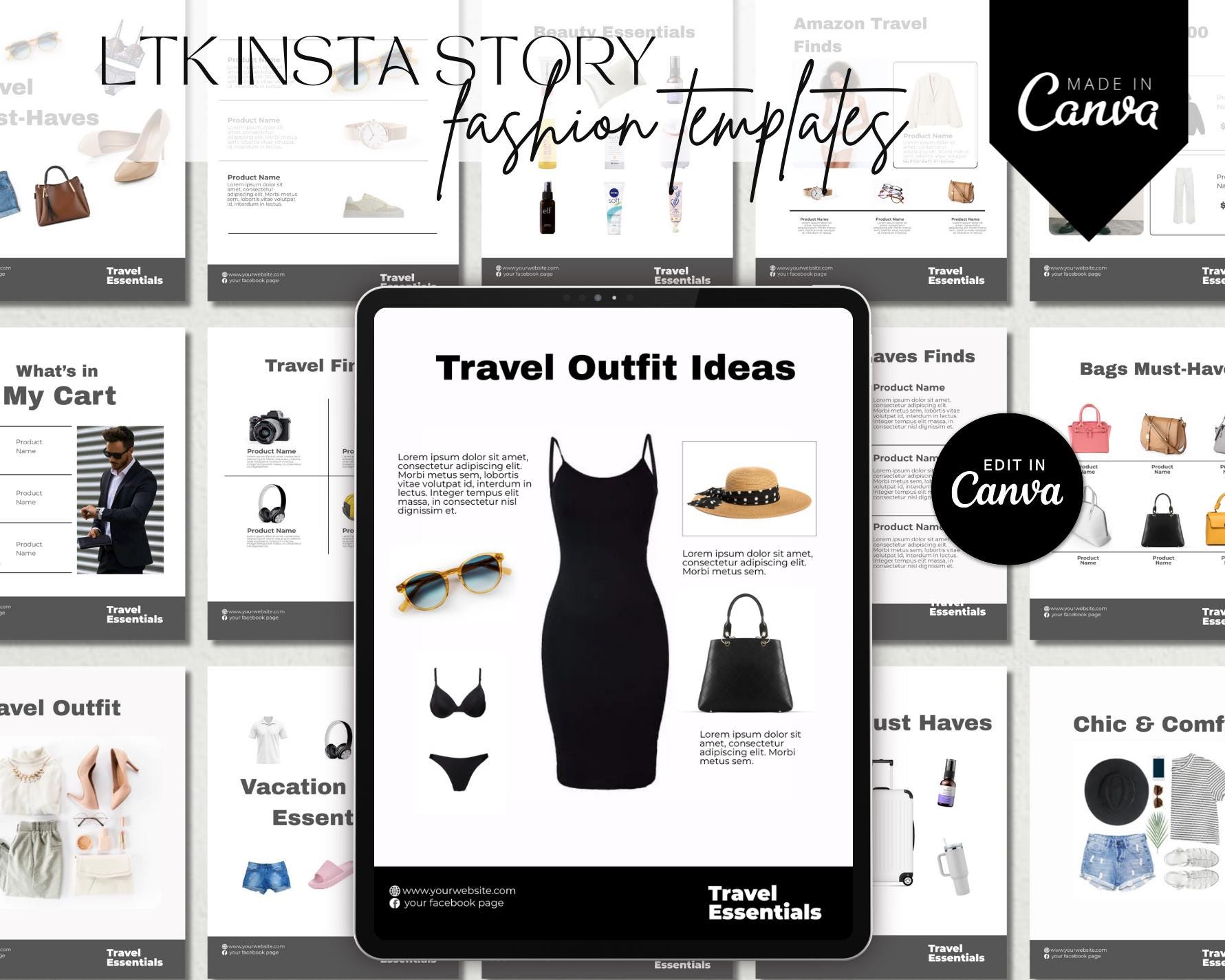 15 LTK Instagram Story Templates, Canva LTK Templates, Fashion ...