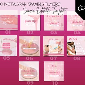 Waxing Instagram Template, Waxing Flyer Hair Removal Social Media Canva, Content Post for Wax Books open flyer, Appointments Available Flyer