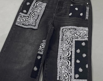 Baggy Fit Bandanna Jean, Special Baggy, Bandanna Patched