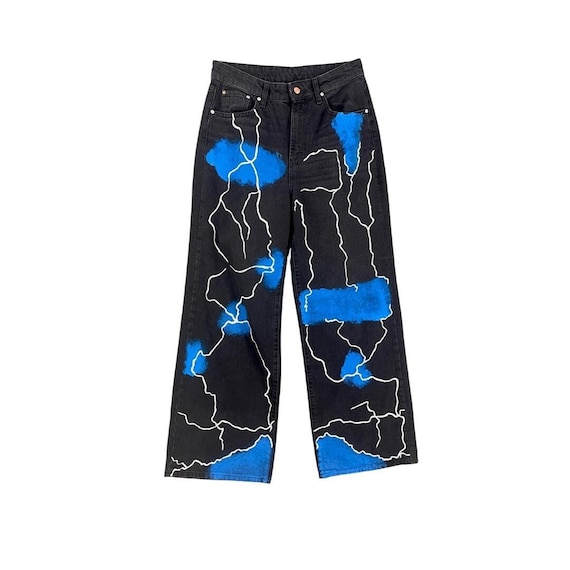Paint splash jeans mens best sale