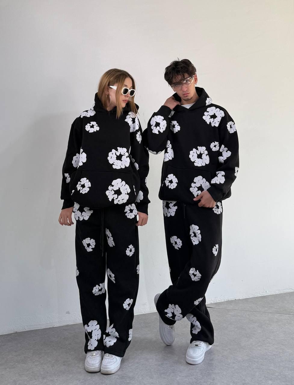 Pantalon Jogging Femme Imprimé Fleurs Et Oiseaux - Tissu Léger, Taille élastique, Pour Sport Et Détente