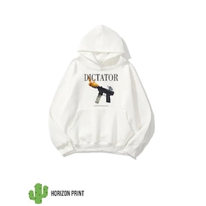 Dictador, sudadera con capucha, sudadera con capucha Hip Hop, sudadera de gran tamaño, sudadera con capucha unisex, sudadera con capucha de diseñador estampado