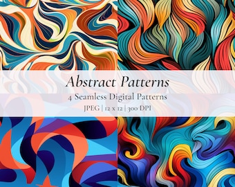 Abstract Pattern | Seamless Digital Patterns | Instant Download | Digital Papers | High Resolution Pattern | Abstract Art  | DIY Inspiration