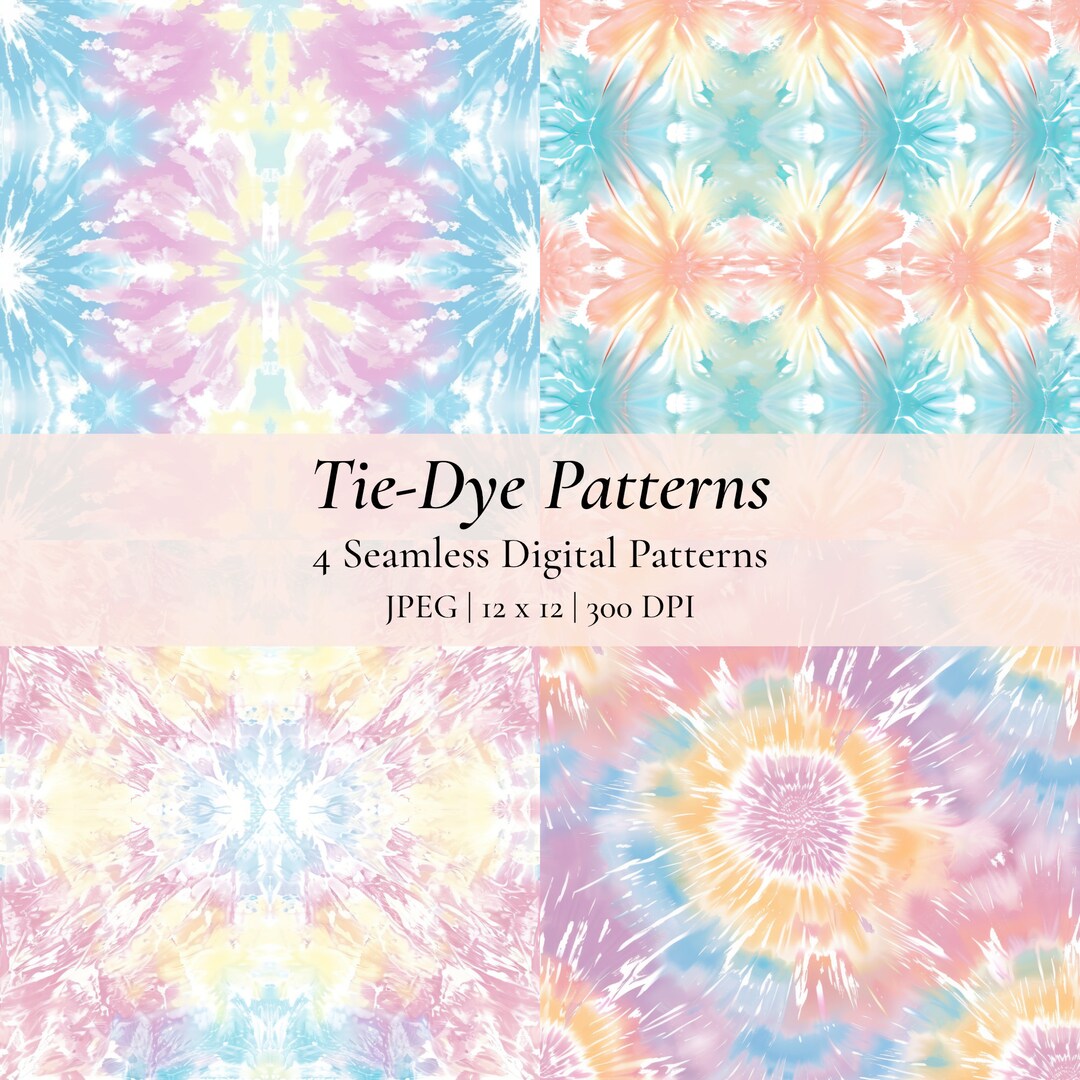 Tie-dye Pattern | Seamless Digital Patterns | Instant Download ...