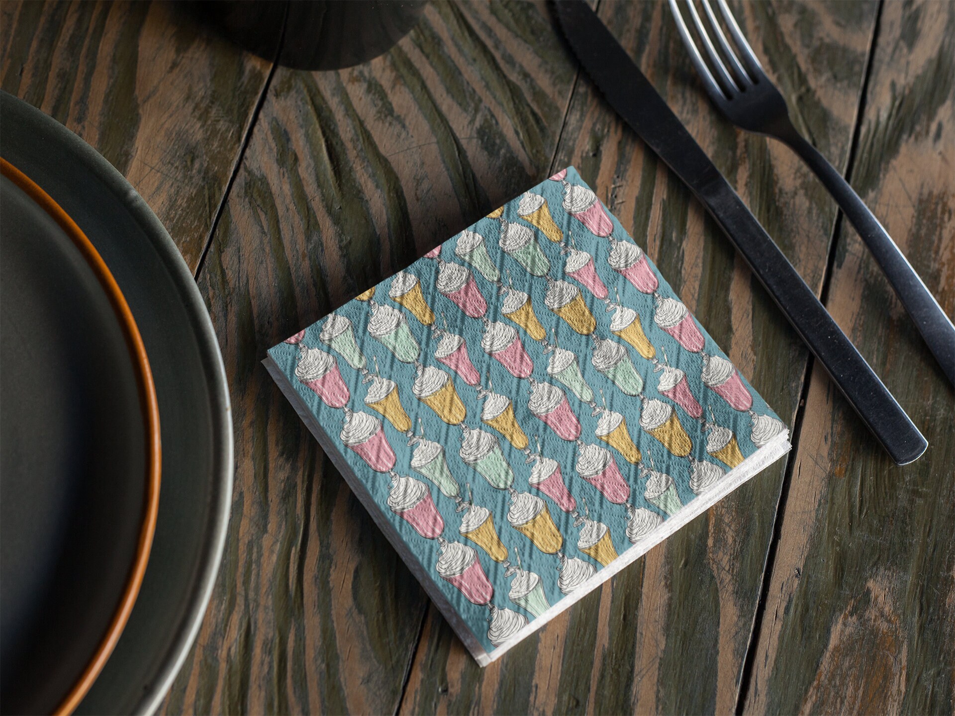 Milkshake Pattern | Seamless Digital Patterns | Instant Download ...