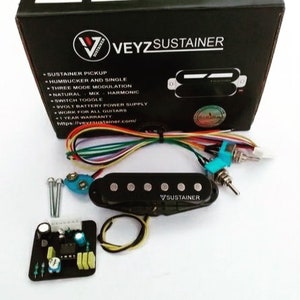 Veyz Sustainer Single Coil Handmade Pickup In Styles Of Sustainiac Stealth Pro & Fernandes Sustainer 3 Mode Sustainer Features image 6