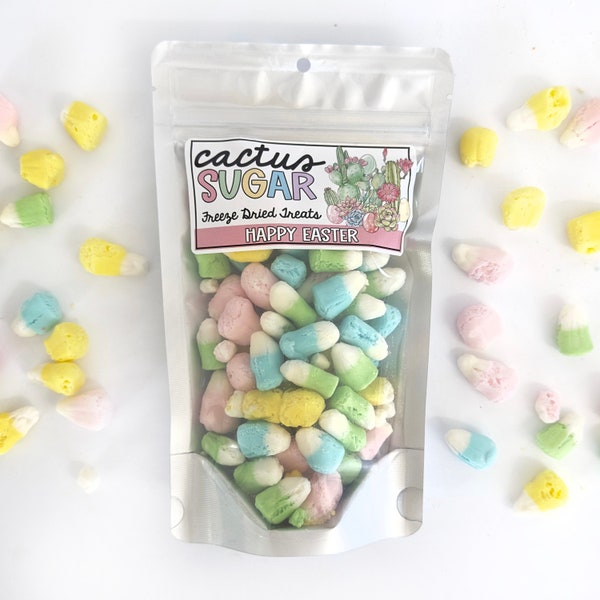 Freeze dried candy corn - freeze dried candy - freeze dried snacks - Easter candy - gift for candy lover - candy - snacks - Easter basket