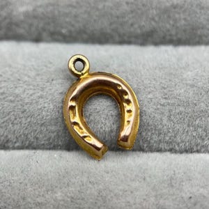 1950s Vintage 9ct Gold Horseshoe Charm