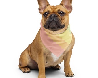 Pastell Pride Bandana, Herren, Damen, Unisex, Hundeaccessoire, Kopfschutz, Haarbedeckung, Sonnenschutz, haustierfreundlich, LGBTQ+