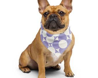 Bandana de azulejos morados, cobertura para el cabello, protección para la cabeza, para hombres y mujeres, accesorio para perros, vestimenta para perros, ropa para perros