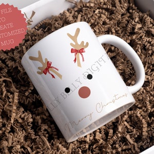 Merry Christmas Png, Merry Christmas Downloads, Reindeer Christmas Design, Digital Download, Printable for custom gifts, Print On demand