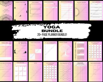 Yoga Journal and Mindfulness Tracker, Meditation, Affirmations, Weight Loss, Habit and Fitness Reflection Notebook