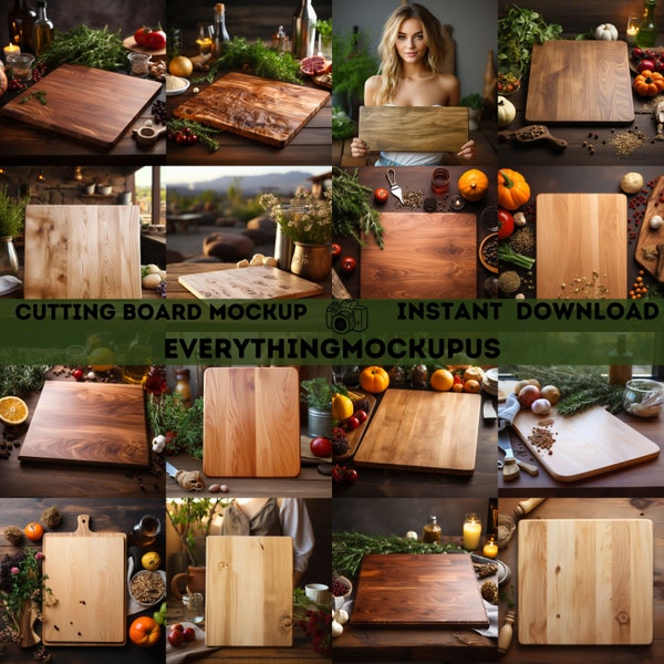 23 Kitchen Cutting Board Mockups Styled Stock Photo Mock-ups Amazing Wooden Mockup Farmhouse Chopping Board Mockup, JPG Digital Download,Zip