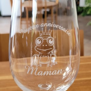 Personalisiertes Weinglas