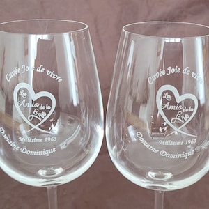 Copa de vino personalizada
